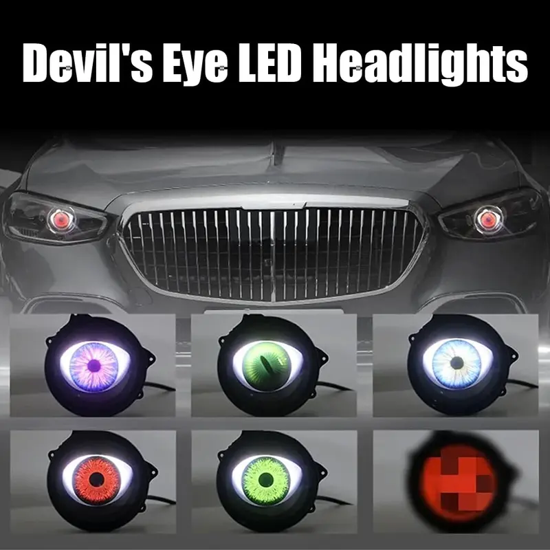 Synced Programmable Devil Eyes Lens with Remote