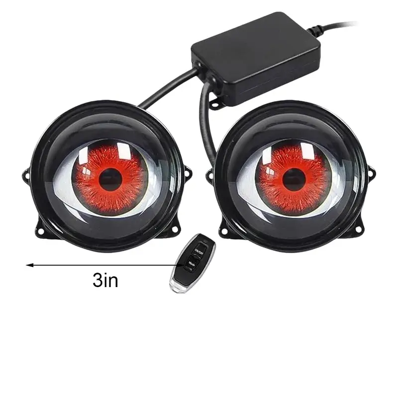 Synced Programmable Devil Eyes Lens with Remote