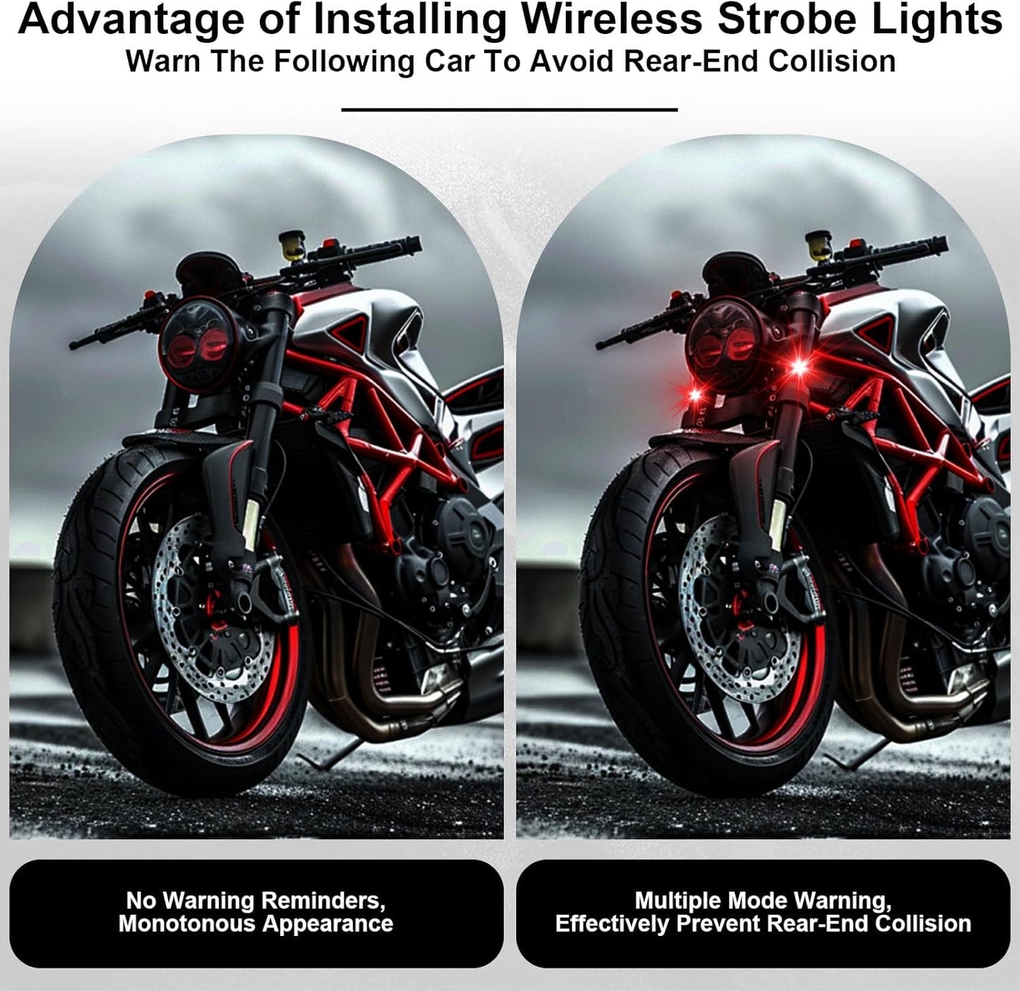 High-Brightness RGB LED Strobe Lights Wireless & Rechargeable