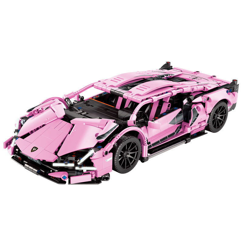 lamborghini sian fkp 37 building blocks pink colour compatible with lego