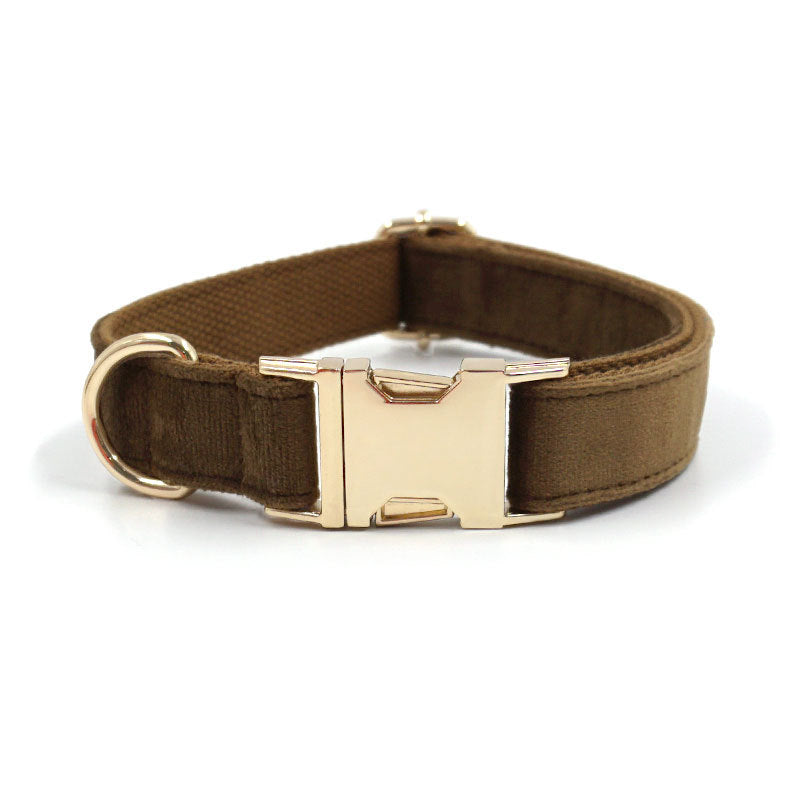 Luxury Velvet Dog Collar, Personalized Dog Collar, Engraved Pet Name Metal Buckle,,Soft Adjustable Pet Collar