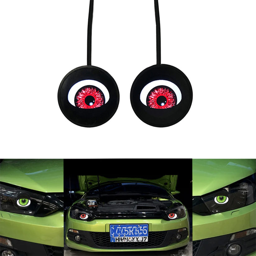 Synced Programmable Devil Eyes Lens with Remote