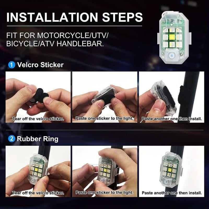 High-Brightness RGB LED Strobe Lights Wireless & Rechargeable