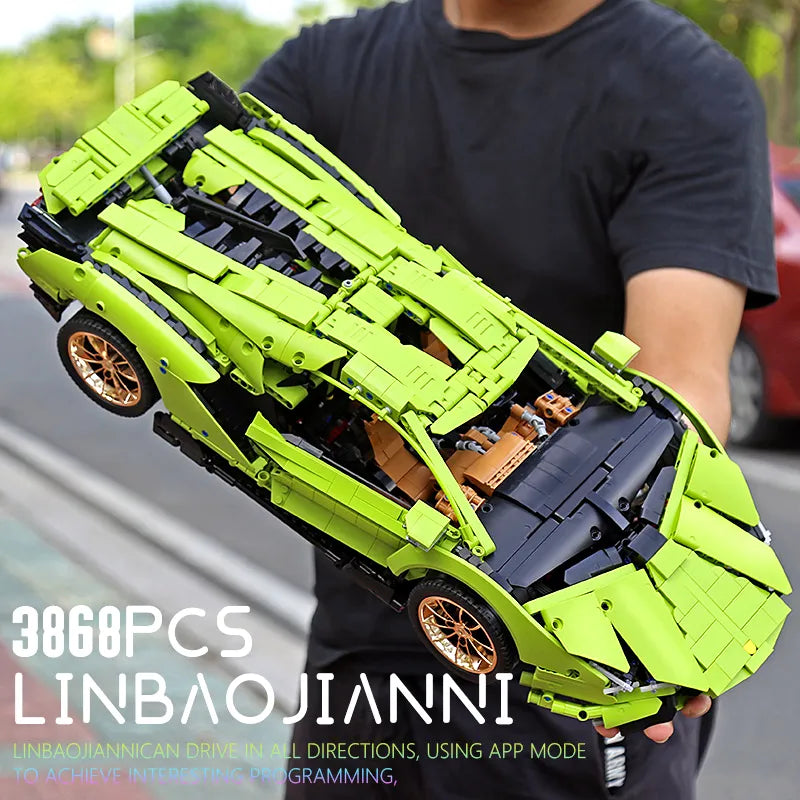 1: 8 Lamborghini Building Block Car Set