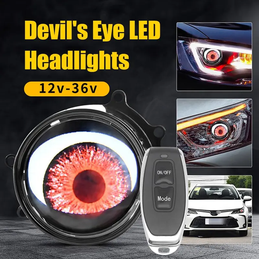 Synced Programmable Devil Eyes Lens with Remote