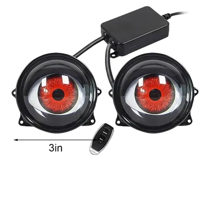 Synced Programmable Devil Eyes Lens with Remote